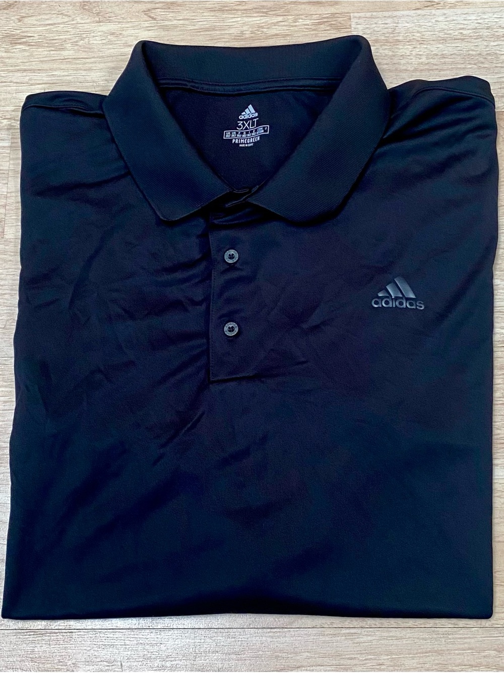 Adidas Core Performance Primegreen Polo Men’s 3XLT TALL Black Short Sleeve Shirt